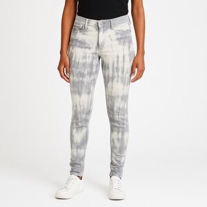 PRINCIPLE Dreamer Tie Dye Skinny Jeans Gray White Size 27